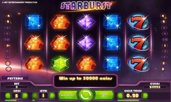 Starburst — слот NetEnt
